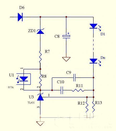 LED电源次级恒流的经典电路总结(图1)
