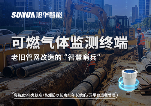 老旧管网改造的“智慧哨兵”：可燃气体监测终端如何重塑地下安全防线